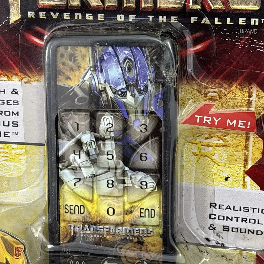 Touch Screen Cell Phone Revenge Of The Fallen Transformers Hasbro 2009 RARE